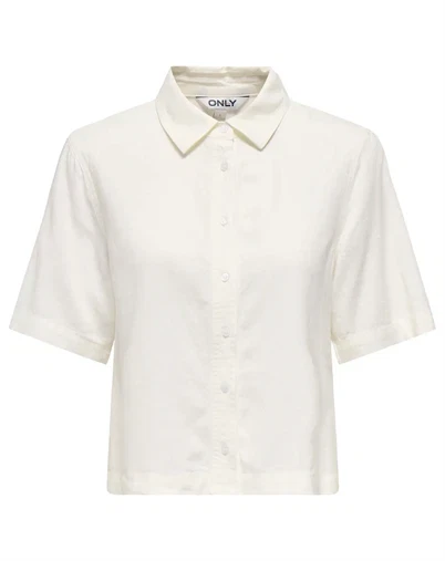 Only - ONLGoa Linen Skjorte - Cloud Dancer